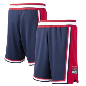 Short authentique Mitchell & Ness bleu marine USA Basketball